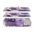 thumbnail image 6 of Pratyus Purple Flowers 3-Piece Bedding Set (Single-Sided Print) High Quality Sleep Peach Skin Velvet Bedroom Guest Room 87x68in, 6 of 8