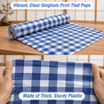 300ft X 54in Blue & White Checkered Tablecloth Roll With Slide Box ...