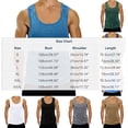 thumbnail image 2 of YUGYXL Men's Workout Tank Tops Slim Fit Breathable Athletic Gym Muscle Shirts Quick Dry Sleeveless Athletic Summer Tees Khaki XL, 2 of 7