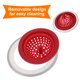 thumbnail image 4 of Uxcell Filtro de Fregadero de Silicona, 2 Paquetes de Tapón de Fregadero de Cocina, 4.4" Rojo, 4 of 6