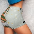 thumbnail image 3 of Picia Gnome Holding A Pumpkin Printed Workout Shorts for Women Seamless Scrunch Butt Lifting High Waisted Yoga Gym Booty Running Moisture-wicking Short Pants-Medium, 3 of 9