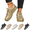 Gold, variant on Women Shinny Leather Sneakers Lace up Platforms Walking Shoes Round Toe Chunky Heels Breathable Athletic Sports Shoes Trendy Waterproof Comfortable Non Slip Running Couple Sneaker Black
