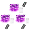 thumbnail image 1 of 3-Pack Battery Powered Fairy Light Strings with Remote Control, 10 feet30 LEDs, for Garden Yards, 1 of 5