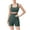 Army Green, variant on 2 Piece Workout Sets for Women Scoop Neck Strap Tank Tops High Waist Butt Lifting Shorts Stretch Tight Sweatsuits