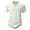 White, variant on WREESH Men's Solid Notch Neck T-Shirts Casual Fashion Short Sleeve Workout Tops White