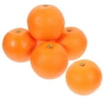thumbnail image 4 of HEMOTON 6Pcs Lifelike Artificial Fruits Orange Foam Table Decorations For Party, 4 of 5