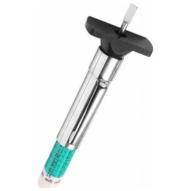 Profundidad de la banda de rodadura de los neumáticos, medidor de profundidad de la banda de rodadura de los neumáticos de color inteligente, herramienta de medición precisa portátil de 0-25 mm para