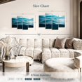 thumbnail image 4 of Elephant Stock Vang Vieng Mountain Range Wall Art - Horizontal Multi Panel Canvas - Living Room Wall Decor - Nature Multi Panel - Black And Blue Decor - 36" x 22", 4 of 8