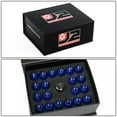 thumbnail image 6 of J2 Engineering LN-T7-034-125-BL J2 Engineering 7075 Aluminum M12 x 1.25 20 Pcs 50mm Open End Lug Nut Set with Adapter Blue, 6 of 6
