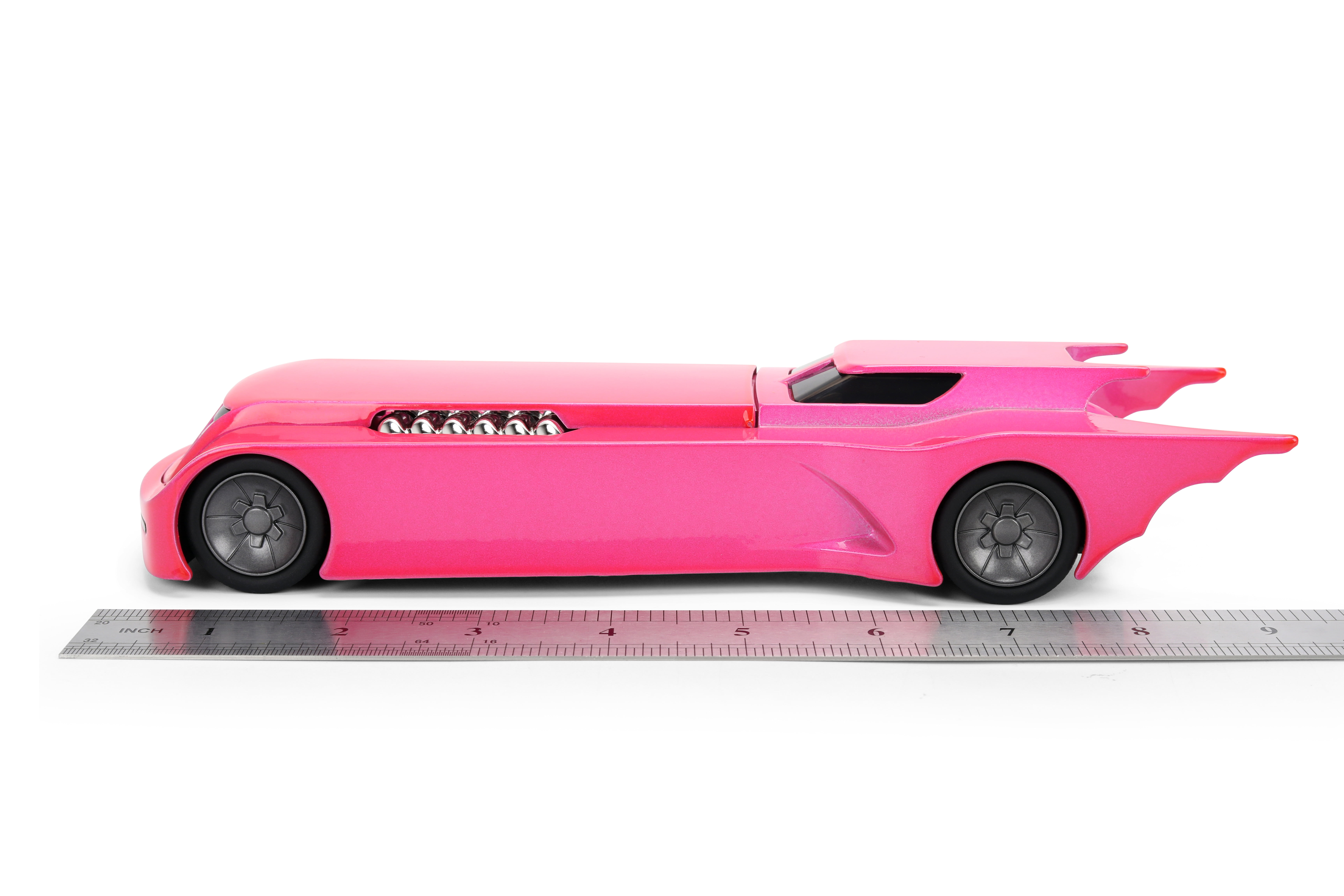 Jada Toys Pink Slips Batman The Animated Series Batmobile , 1:24 Scale, Die-cast Car, Model Vehicles(Pink)