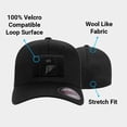 thumbnail image 2 of Pull Patch Curved Bill Premium Flexfit Hat | Black Baseball Cap | Large/X-Large | 2x3 in Loop Surface to Attach Morale Patches, 2 of 5