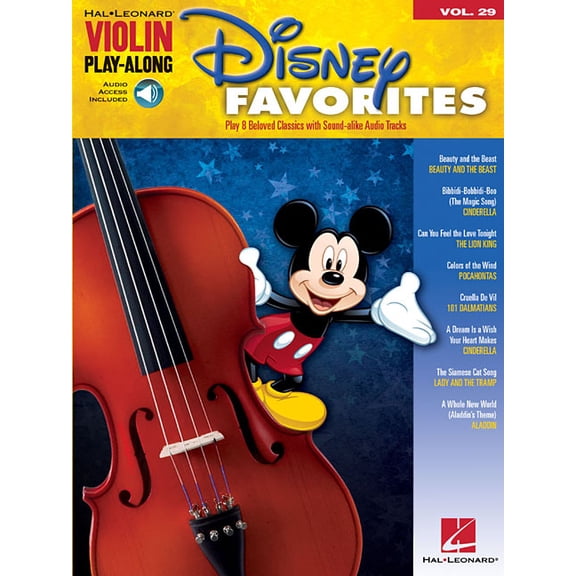 Hal Leonard Violin Play Along Disney Favorites Violin Play-Along Volume 29 Book/Online Audio, Book 29, (Paperback)