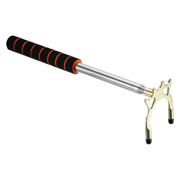 Uxcell EVA Retractable Billiards Cue Stick Bridge Pool with Removable High Bridge Head, Gold