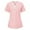 Pink, variant on Leesechin Scrub Tops for Women — Classic Fit, with Pocket, Four-Way Stretch, Anti-Wrinkle Women’s Medical Scrub Top
