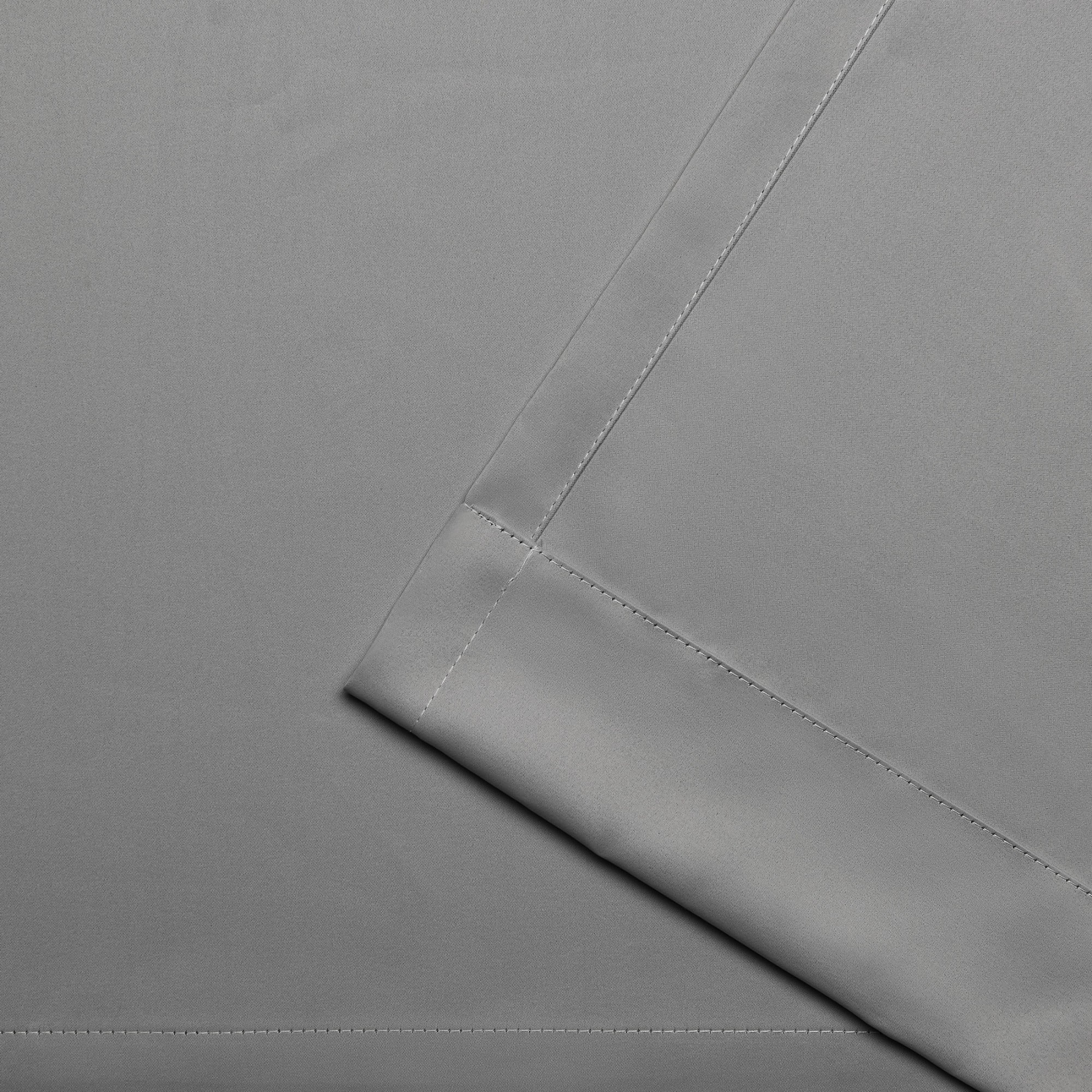 Exclusive Home Academy Total Blackout Grommet Top Curtain Panel Pair, 52"x96", Silver