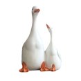 thumbnail image 6 of sruoe Big White Resin Mother and Child Goose Statue Outdoor Yard Decoration, L Heartwarming Garden Courtyard Tabletop Decor, Outdoor and Indoor Artistic Sculpture, Fade-Proof Surprise for Home, 6 of 6