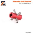 thumbnail image 4 of Tamiya TT02 Metal Upgrade Parts Swing Arm Chassis Guard Shock Absorption Radiator Bumper Sponge For 1/10 RC toysCar Tamiya TT-02 Titanium Color Screw, 4 of 6
