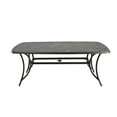thumbnail image 3 of Boyel Living 73"x39" Outdoor Cast Aluminum Rectangle Dining Table with Umbrella Hole for Balcony, Lawn, Garden, Backyard, 3 of 6