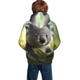thumbnail image 3 of Bingfone Daisy Koala Pattern Youth Classic Hoodies Soft Hooded Pullover Sweatshirts for Girls and Boys, 3 of 6