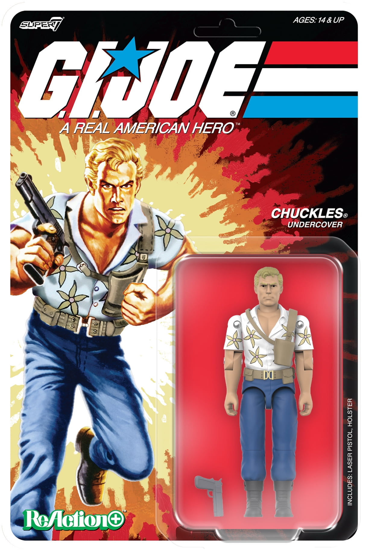 Super7, G.I. Joe ReAction+ Wave 08, Duke action figure, Multicolor