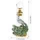 thumbnail image 3 of Botella de perfume de pavo real con forma de terrario, de vidrio, para aceites esenciales, estilo vintage, recipiente transparente antiguo pintado, 3 of 5