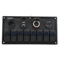 thumbnail image 3 of Panel de interruptores basculantes para automóvil, interruptor basculante para automóvil y barco, interruptor LED marino, accesorio para yates, funcionalidad de alta precisión, 3 of 9
