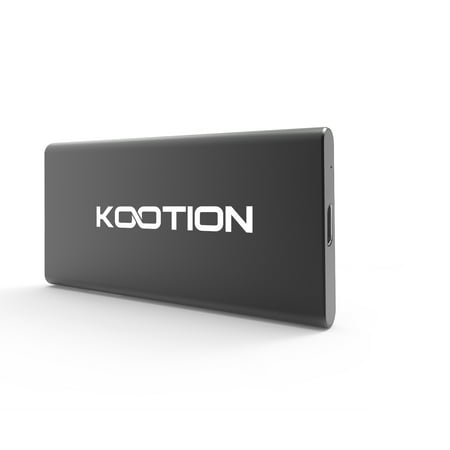 KOOTION 500G Portable External SSD Read/Write Speed up to 556MB/s & 510MB/s High Speed Transfer USB 3.1 USB-C Drive Ultra-Slim Mobile Solid State Drive for Laptop, Tablet, PC and Android Phone,
