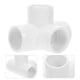 thumbnail image 4 of 10 piezas de codo de PVC para tubería de 4 vías, conector de tubería para muebles, conector de esquina de PVC para estantería de bricolaje, estructura de soporte de jardín, 4 of 8