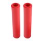 thumbnail image 2 of 1 par de empuñaduras de manillar de bicicleta de silicona antideslizantes y a prueba de golpes con tapones de extremo rojos, 2 of 12