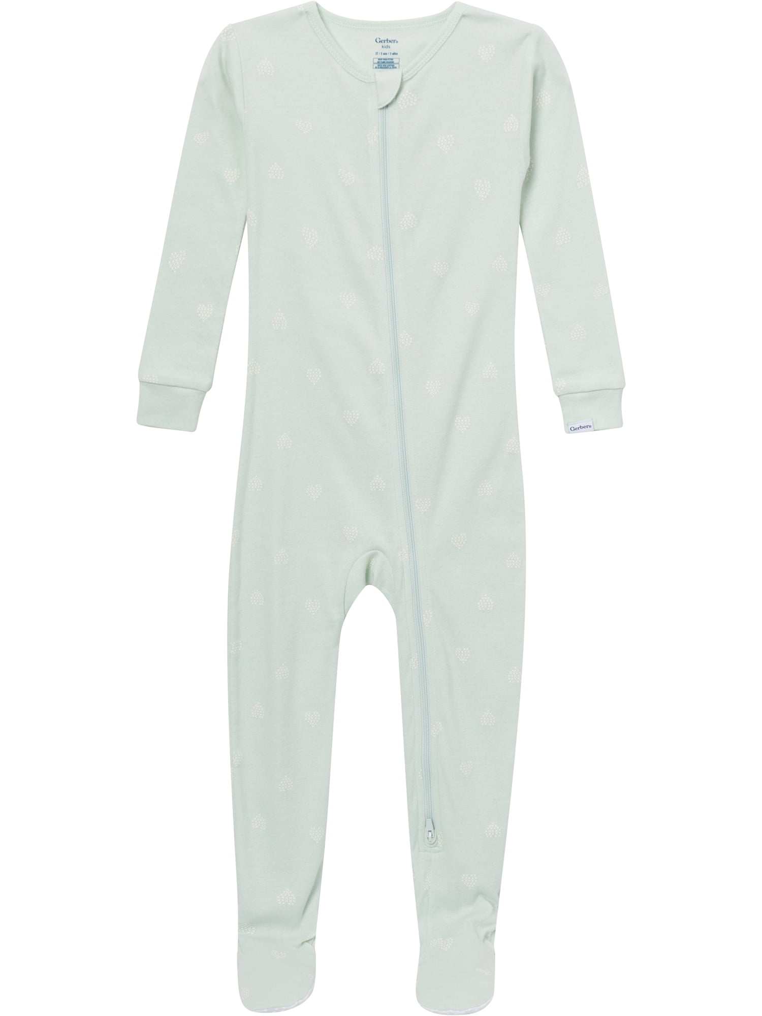 Gerber Baby and Toddler Neutral 2-Way Zipper Footed Unionsuits, 4-Pack, 0/3 Months - 5T