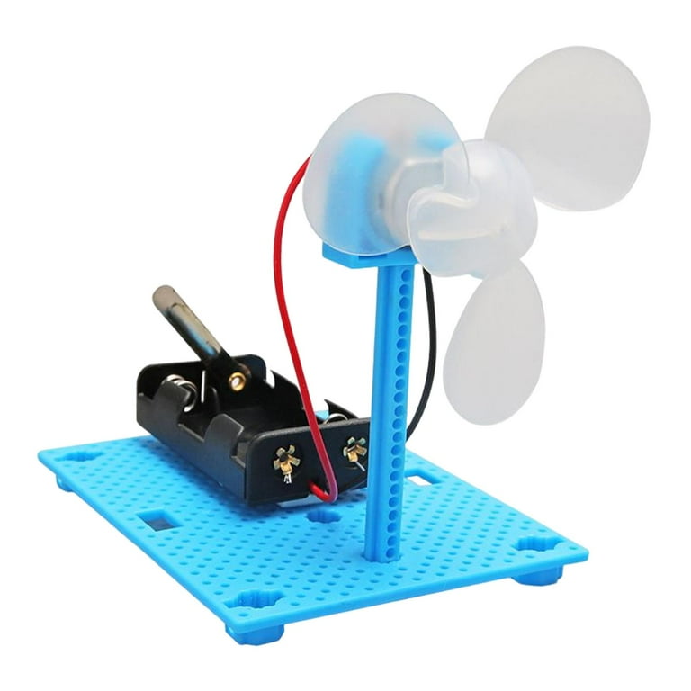 DIY Fan Motor Model Toy Wind Power Generator Engineering