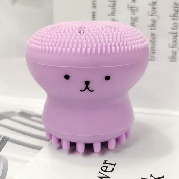 1pc Octopus Silicone Facial Cleansing Brush Makeup Removal Massage Brush Portable Soft Sponge Facial Cleanser Facial Care Tools