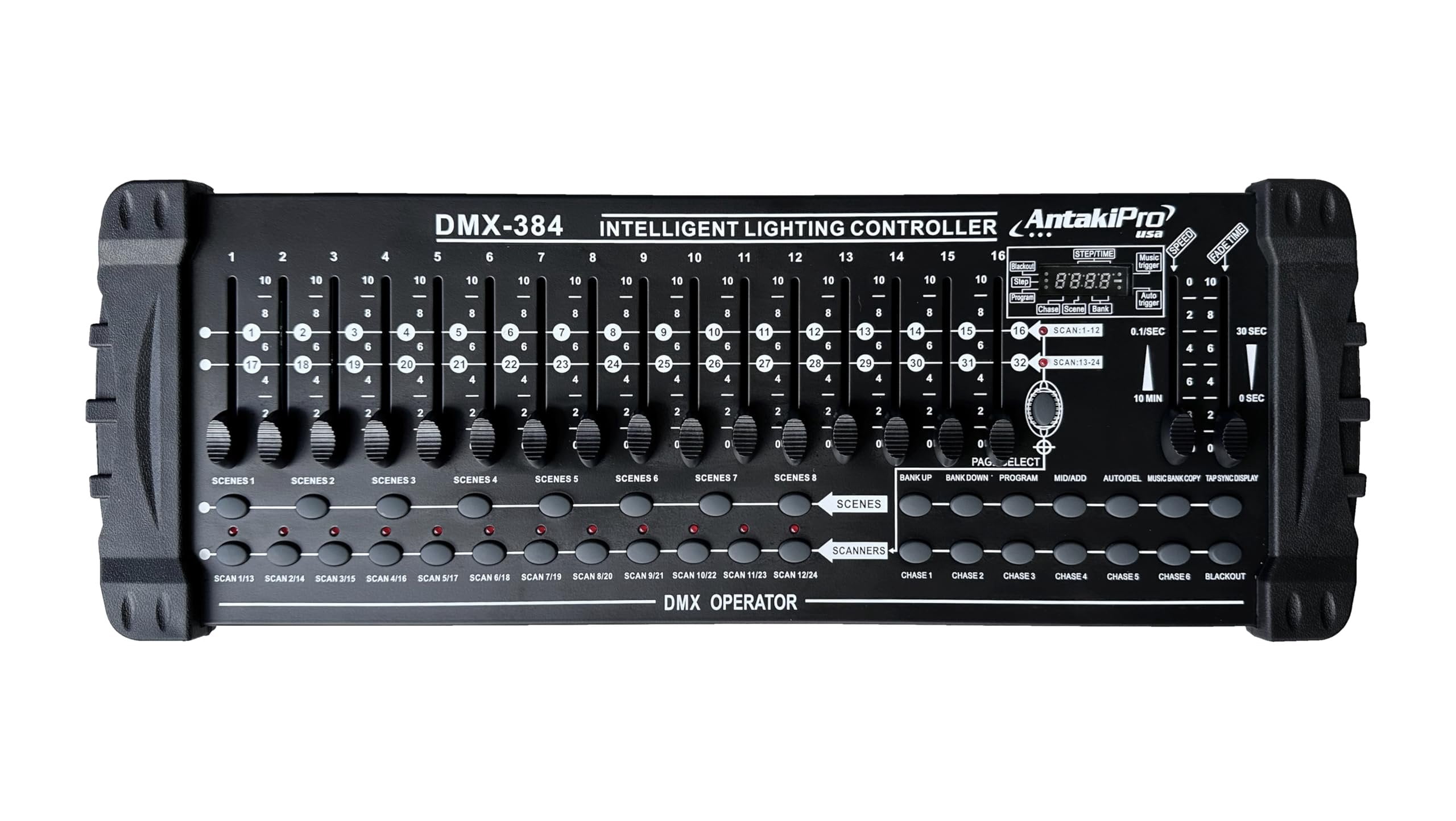 ANTAKIPRO AP-DMX1 Lighting Console DMX Controller 12 Intelligent Lights of up to 32 Channels Ideal for DJs Stage Productions Event Require Dynamic Lighting Control
