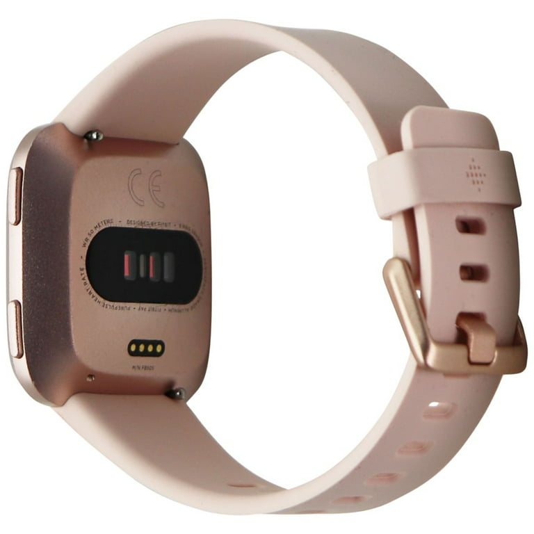 Restored Fitbit Versa (1st Gen) Smart Watch - Rose Gold Band (FB505) (Refurbished) - Walmart.com