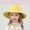 Yellow, variant on Aihuaihua Baby Girl Sun Hat Summer UPF 50+ Baby Girl Bucket Hat Wide Brim Summer Outdoor Solid Beach Hats for Kids Pink,10Y