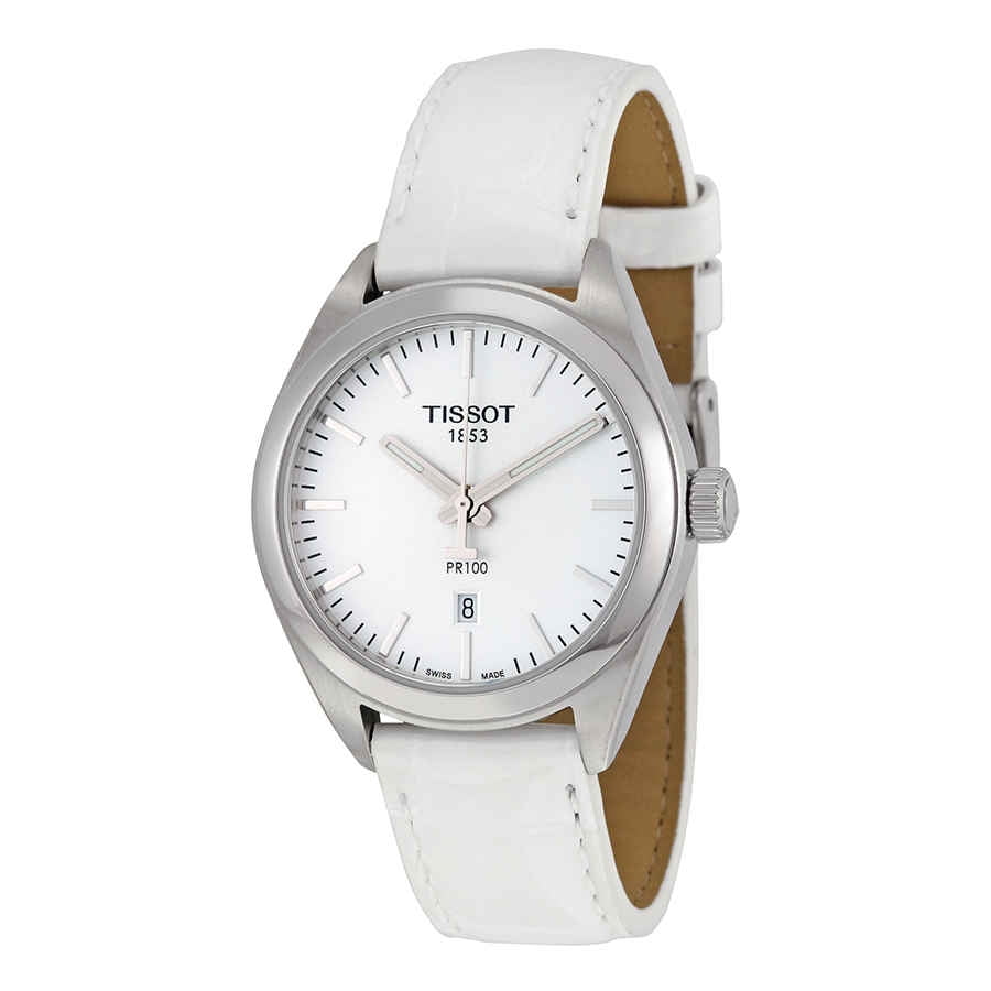 Tissot Couturier White Dial Red Leather Ladies Watch T0352101601101 -  Walmart.com