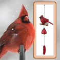 thumbnail image 3 of Cardinal Bird Wind Chime, Cardinal Gifts for Glory Gift, Bird Bell Chimes for Garden Backyard Church, 3 of 5
