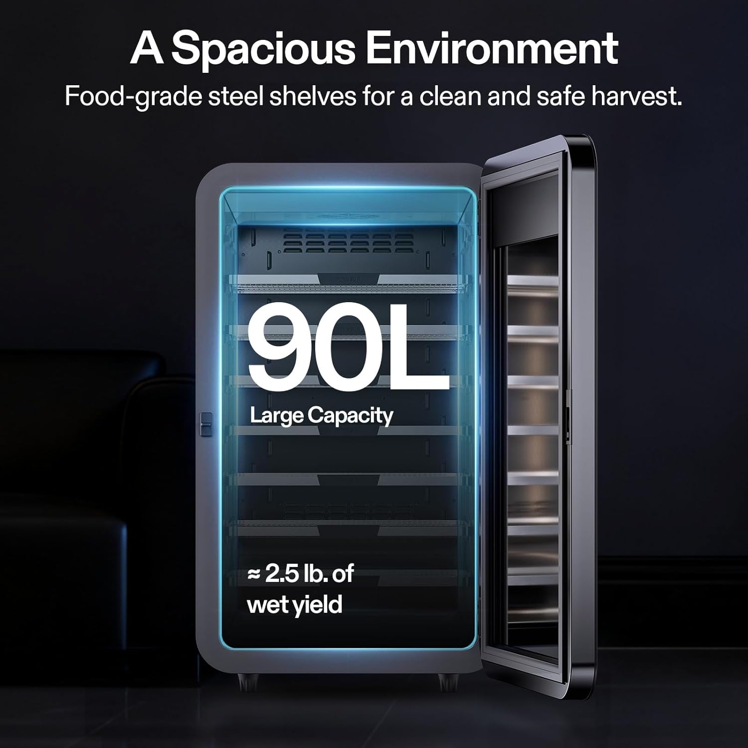 VIVOSUN Smart Post-Harvest Box, Drying Machine with Temperature Humidity Control System, Storage Container Auto-Dryer Cabinet with Remote APP Control, Custom Programs
