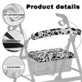 thumbnail image 5 of HELLHERO Polyester Rollator Walker Seat and Backrest Rollbar Covers Set with Non-Slip Fit Reusable Gift Option, Black-and-white Chippy Texture, 5 of 7