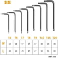 thumbnail image 2 of LEEYNEER Offset Torx Wrenches  8 Piece Torx Allen Wrench Kit  Star Screwdriver T5 T6 T7 T8 T9 T10 T15 T20  Wrench Sets Hand Tools Torx Hex Wrenches, 2 of 6
