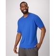 thumbnail image 5 of Hanes Moves Men's Short Sleeve Performance Tee Deep Royal M, 5 of 10