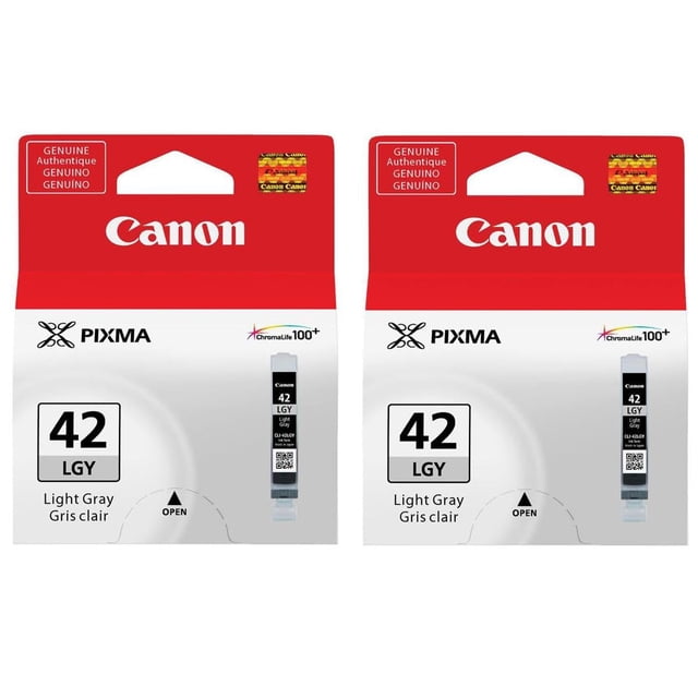 Cartucho de tinta Canon CLI-42 gris claro, paquete de 2