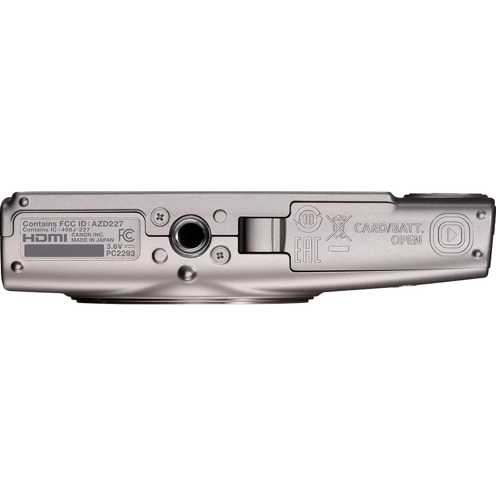 Canon PowerShot ELPH 360 HS A (Silver), 20.2MP CMOS, 12x Zoom, OIS, 1080p FHD