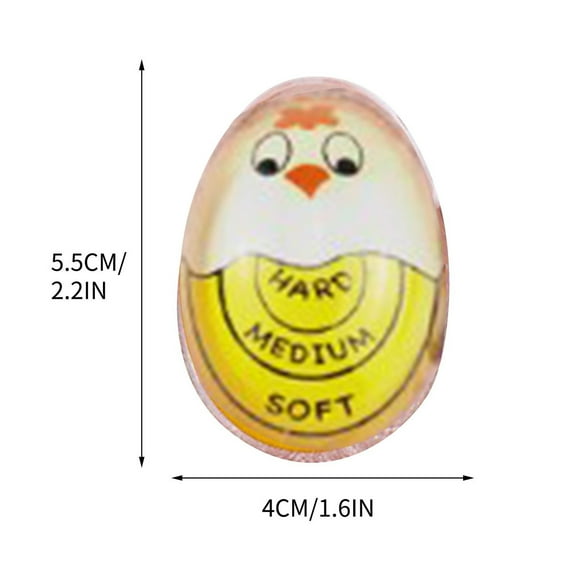 potrochi Egg Timer Sensitive Hard & Soft Boiled Color Changing Indicator, Egg Timer for Boiling Eggs Soft Hard Boiled Egg Timer That Changes Color When Done