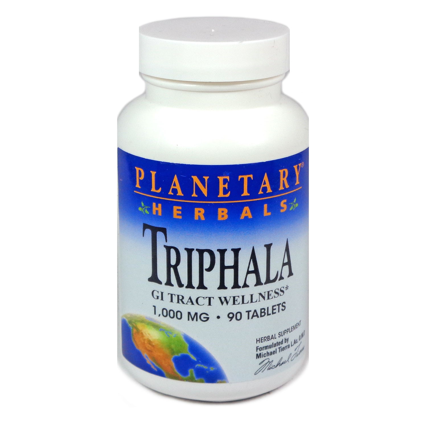 Herbals Triphala 1000 mg Tablets, 90 Ct
