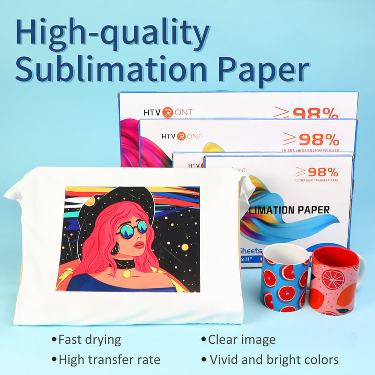 HTVRONT 120 Sheets 125gsm Sublimation Paper 13x 19 Compatible with Epson  Inkjet Printer 