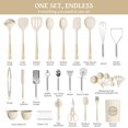 thumbnail image 2 of Juego de utensilios de cocina Kikcoin, 43 piezas, silicona, 446 °F, resistente al calor, con soporte, 2 of 7