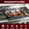 thumbnail image 4 of Onlyfire Pre-Seasoned Cast Iron Skillet 16 Inch Griddle Pan with Nonstick Perforated Grill Surface and Dual Handles for All Stovetops, 4 of 7