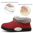 thumbnail image 5 of Mishansha Women Memory Foam Slippers Booties Winter Warm House Shoes, 5 of 8