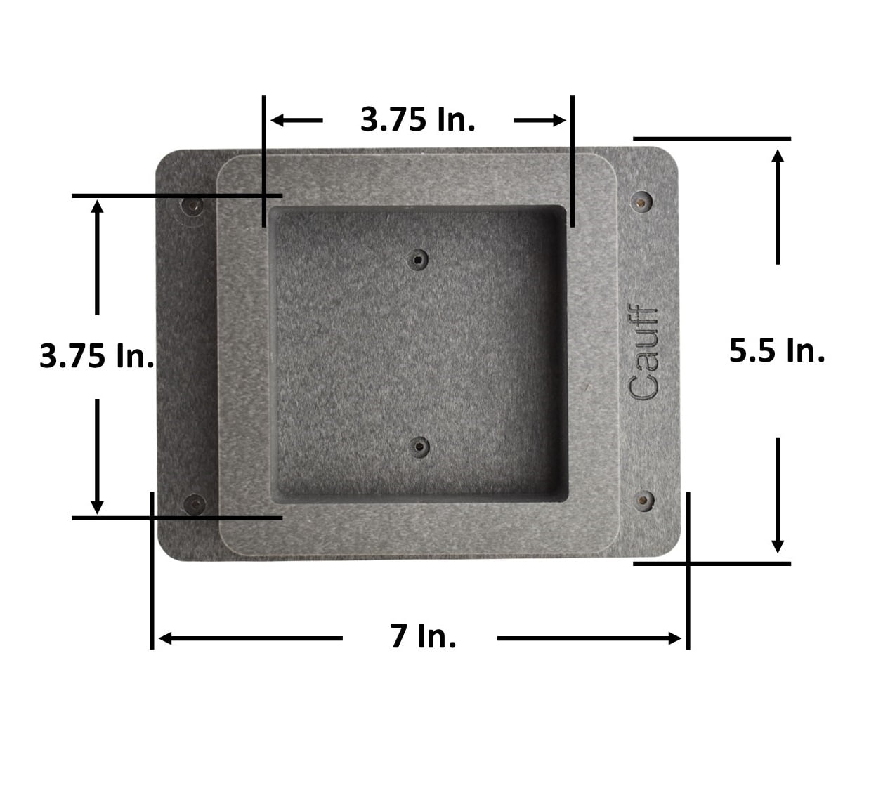 Poly 4x4 Post Mount Adapter for Bird Feeder, Bird House Mailbox with Stainless Steel Outdoor Mounting Screws